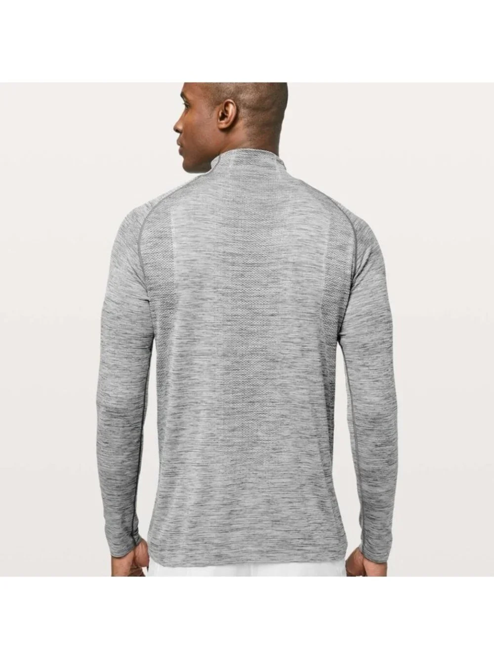 Lululemon Metal Vent Tech 1/2 Zip II Slate / White